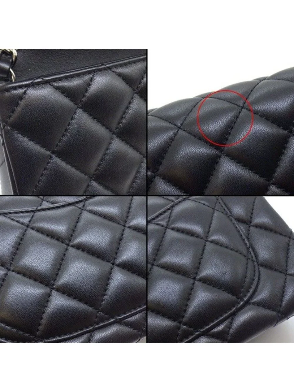 Chanel Shoulder Bag Quilted 20 Mini Classic Black Lambskin Silver